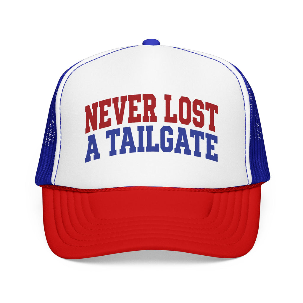 Never Lost a Tailgate Foam Trucker Hat
