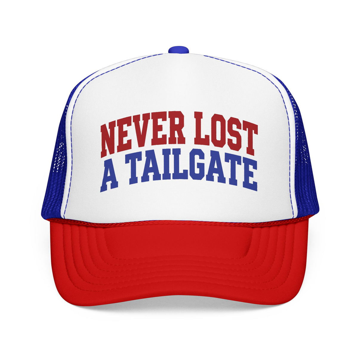 Never Lost a Tailgate Foam Trucker Hat